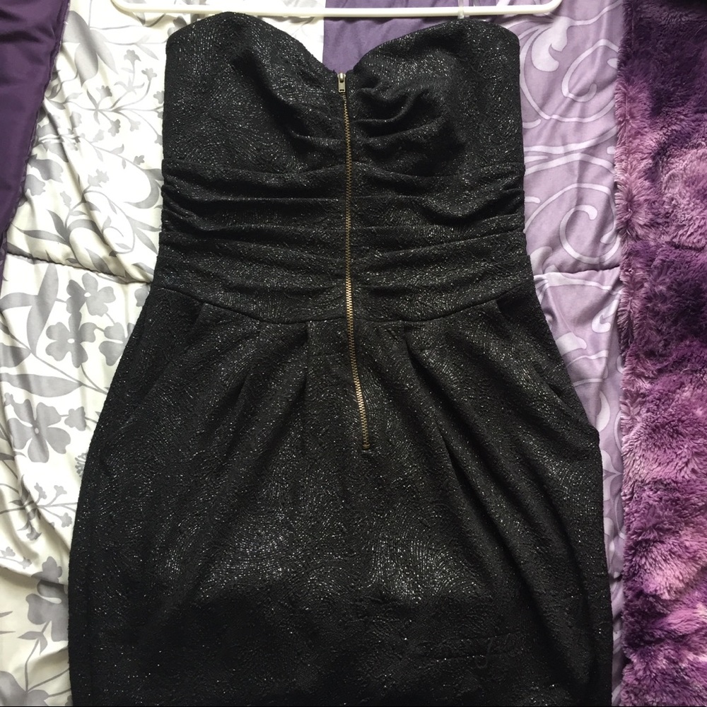 Black zip up sparkley dress